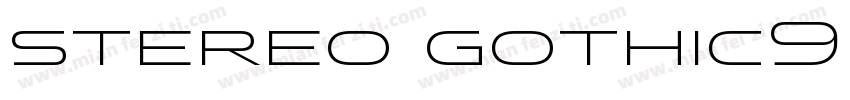 stereo gothic900字体转换